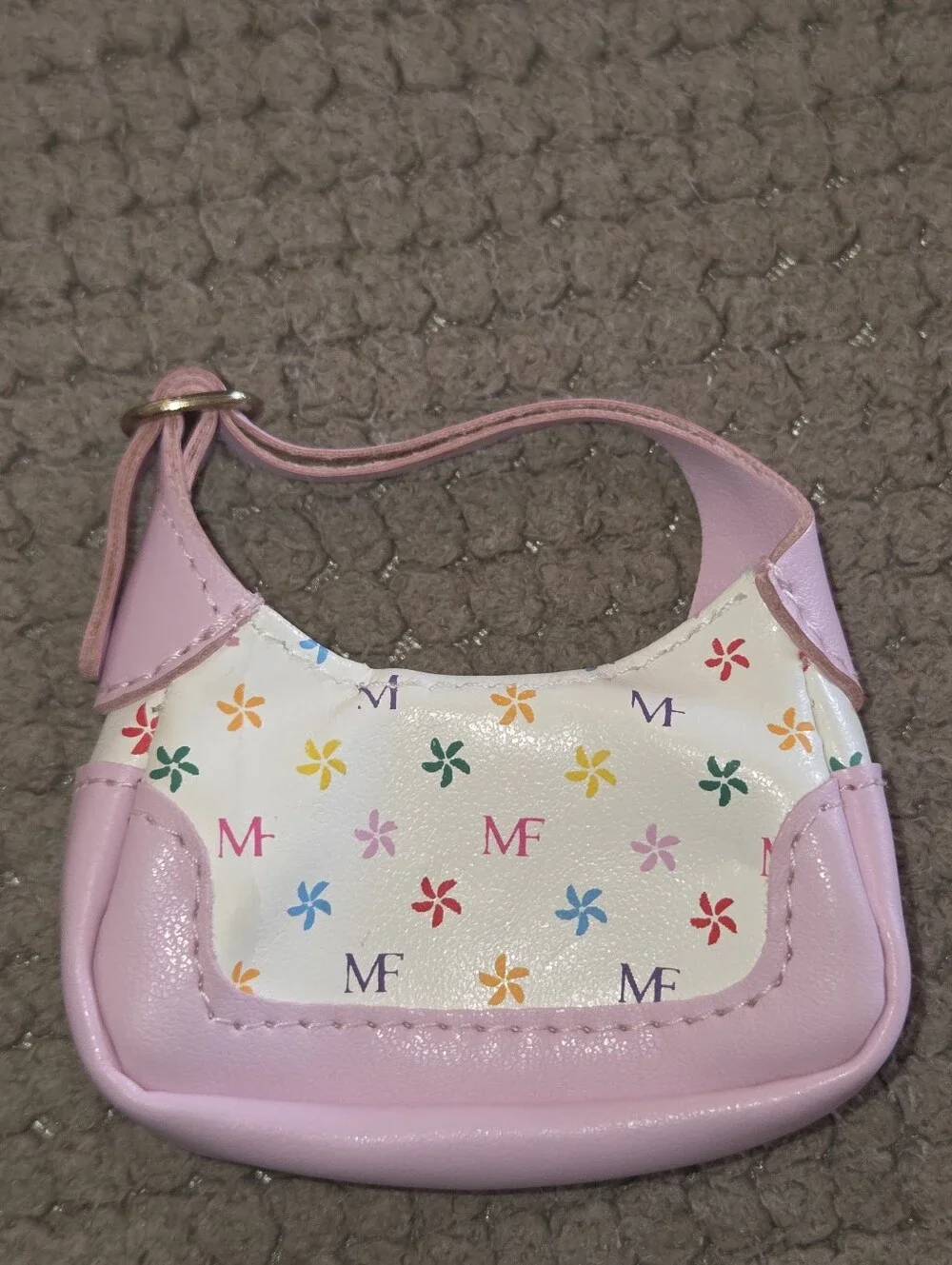 Zuru Mini Brands Fashion Pink & White Monogram Bag Purse Handbag doll clothing